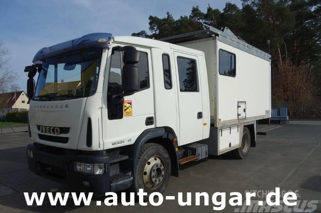 Iveco Eurocargo 120E225Doka Koffer mobile Werkstatt LBW Umpikorikuorma-autot
