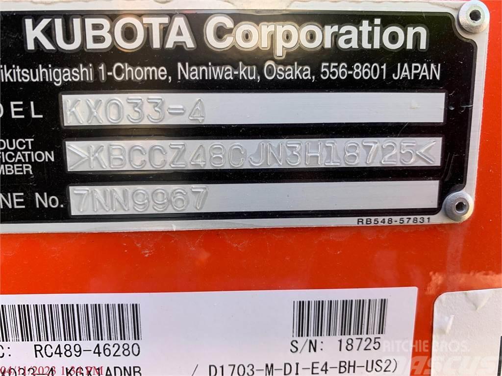 Kubota KX033-4 Minikaivukoneet < 7t