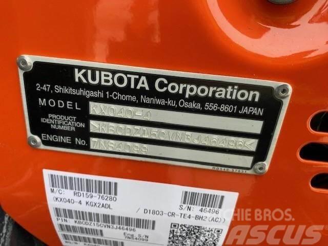 Kubota KX040-4 Minikaivukoneet < 7t