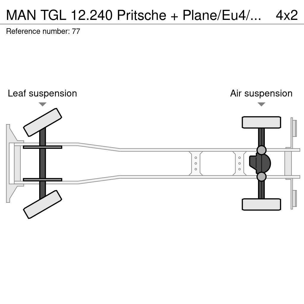 MAN TGL 12.240 Pritsche + Plane/Eu4/LBW Pressukapelli kuorma-autot