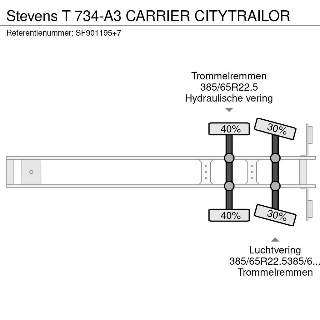 Stevens T 734-A3 CARRIER CITYTRAILOR Kylmä-/Lämpökoripuoliperävaunut