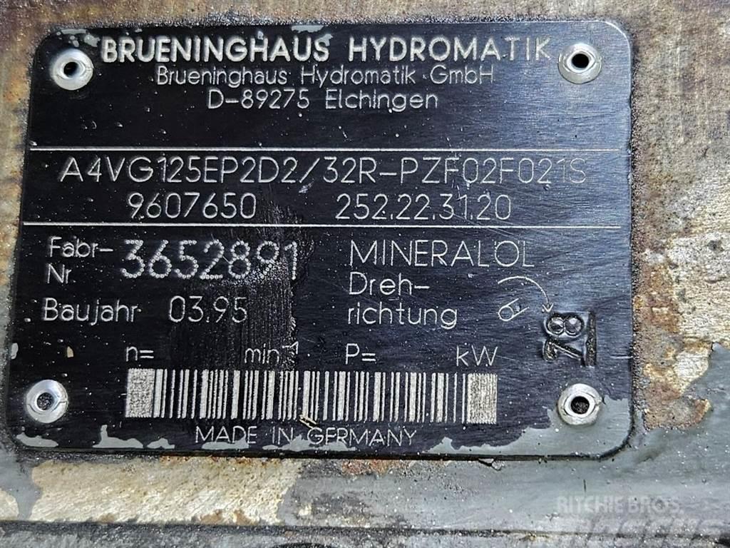 Brueninghaus Hydromatik A4VG125EP2D2/32R-Drive pump/Fahrpumpe/Rijpomp Hydrauliikka