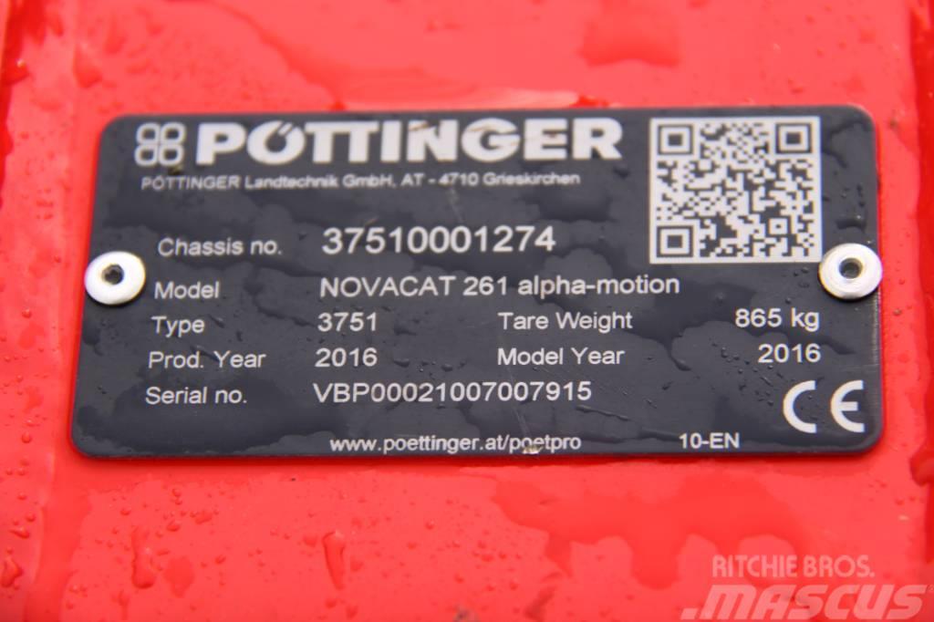 Pöttinger Novacat Alpha-Motion 261 Pyörillä varustetut leikkurit