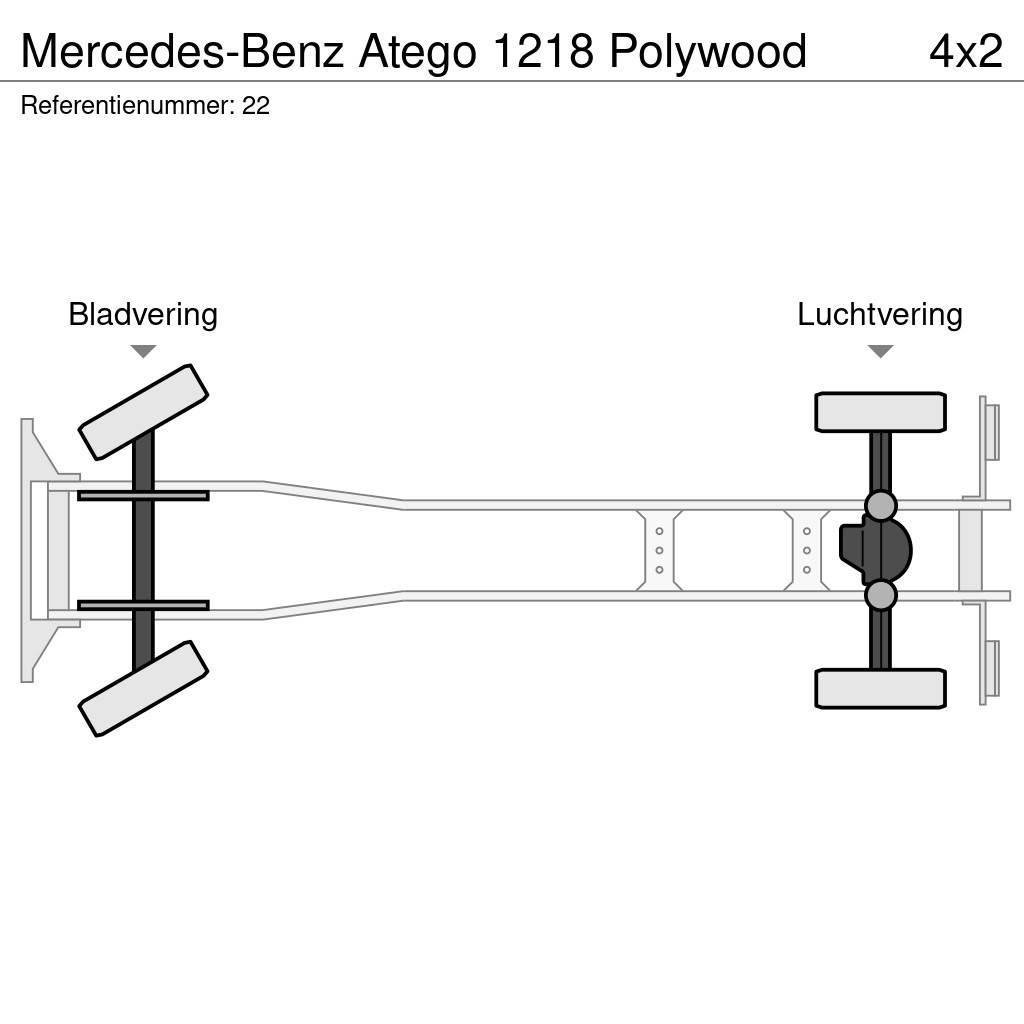 Mercedes-Benz Atego 1218 Polywood Umpikorikuorma-autot