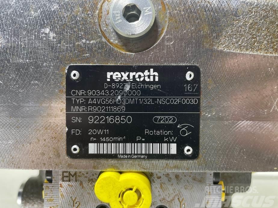 Rexroth A4VG56HD3DMT1/32L-R902111869-Drive pump/Fahrpumpe Hydrauliikka