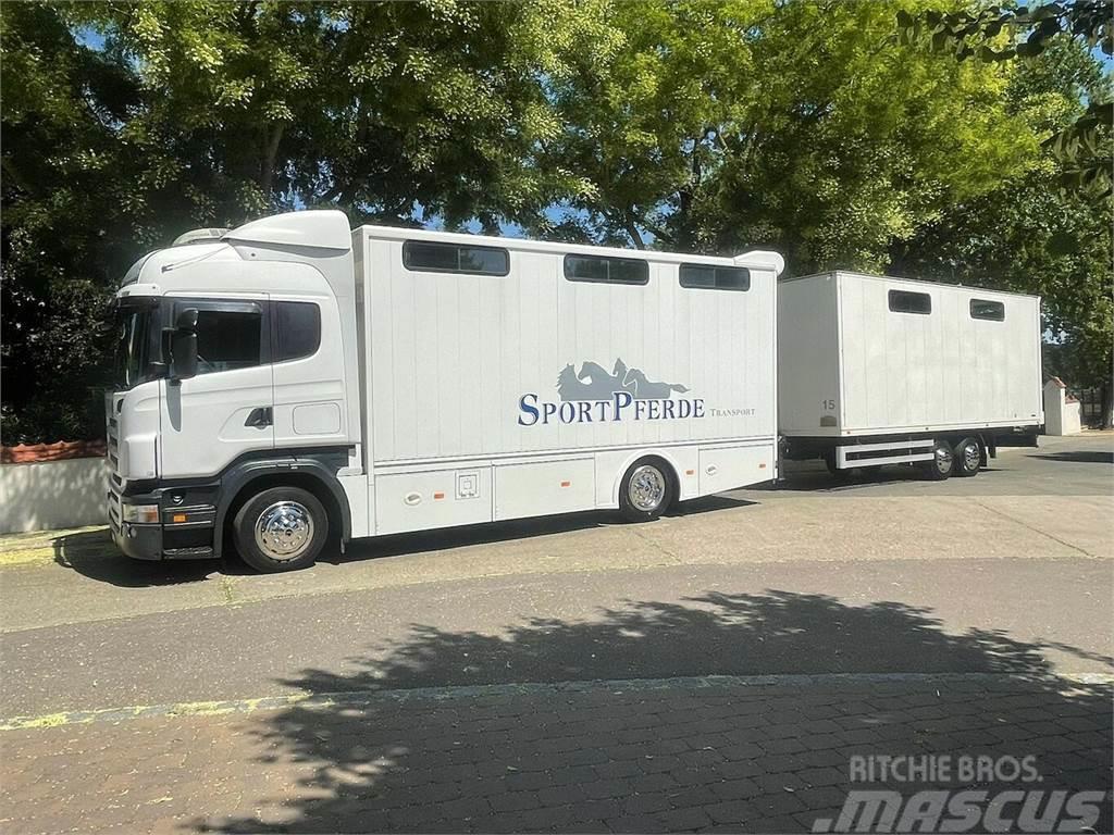 SCANIA R310 mit Spier Hänger 15 Pferde Eläinkuljetusautot