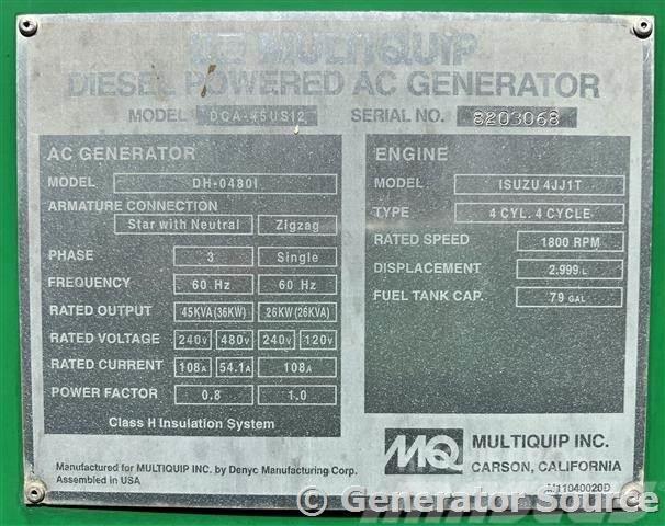 MultiQuip 36 kW - JUST ARRIVED Dieselgeneraattorit