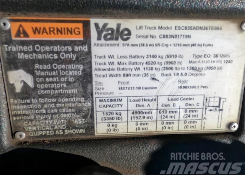Yale ESC035AC Sähkötrukit