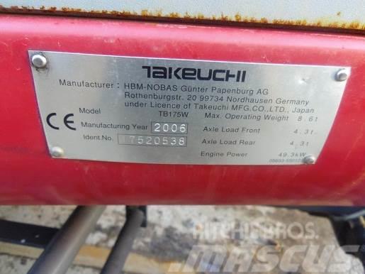 Takeuchi TB175W MINI EXCAVATOR. THIS MACHINE IS FIRE DAMA Minikaivukoneet < 7t