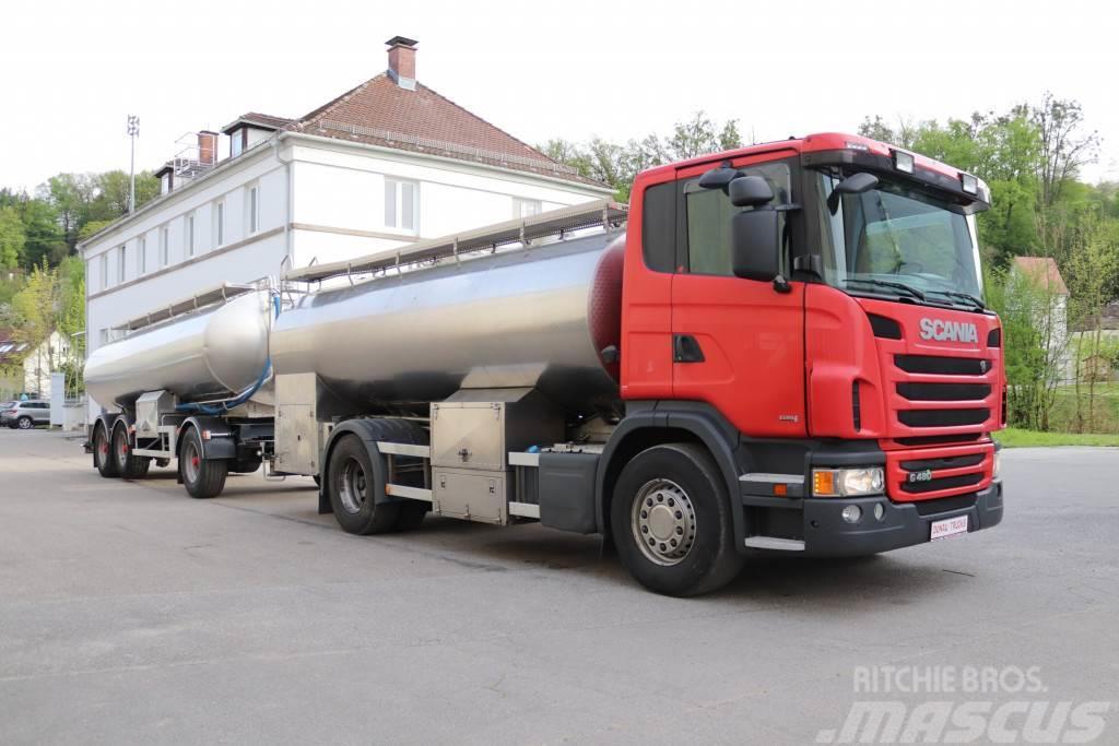 Scania G480 Milchtank isoliert Lkw + Anhänger Säiliöautot