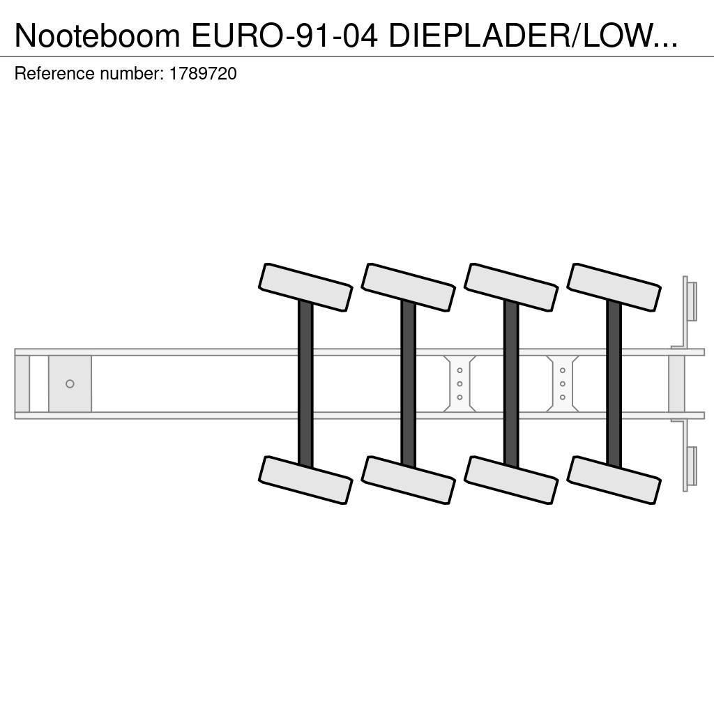 Nooteboom EURO-91-04 DIEPLADER/LOWLOADER/TIEFLADER Puoliperävaunulavetit