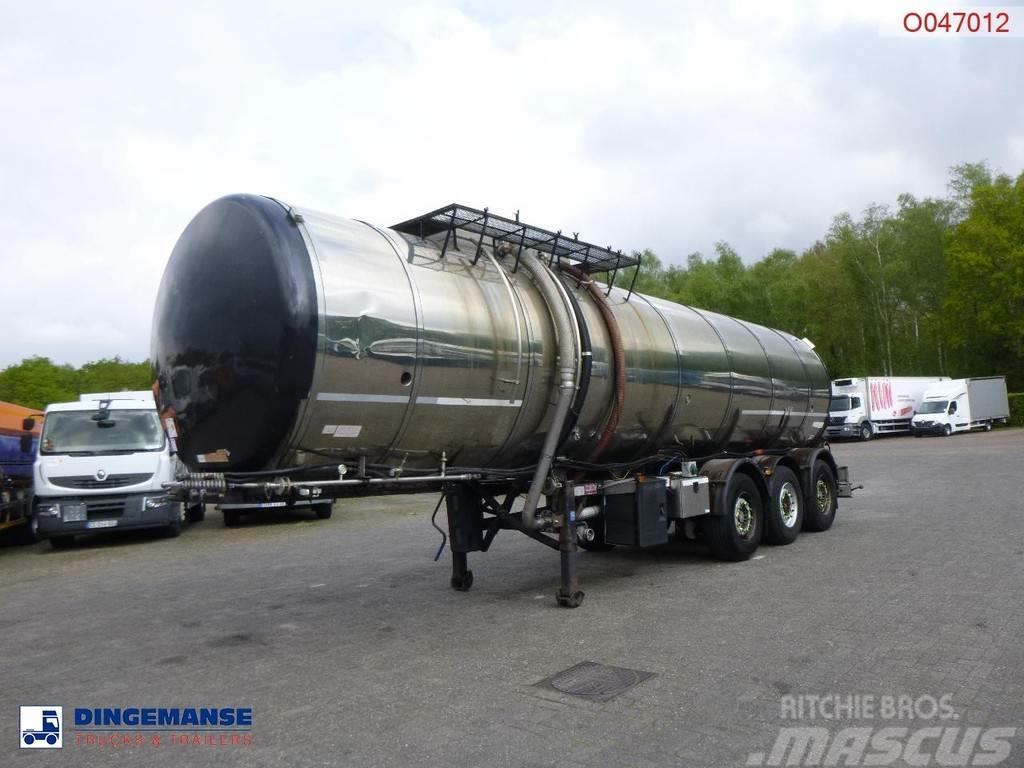 Metalovouga Bitumen tank inox 32 m3 / 1 comp + pump Säiliöpuoliperävaunut