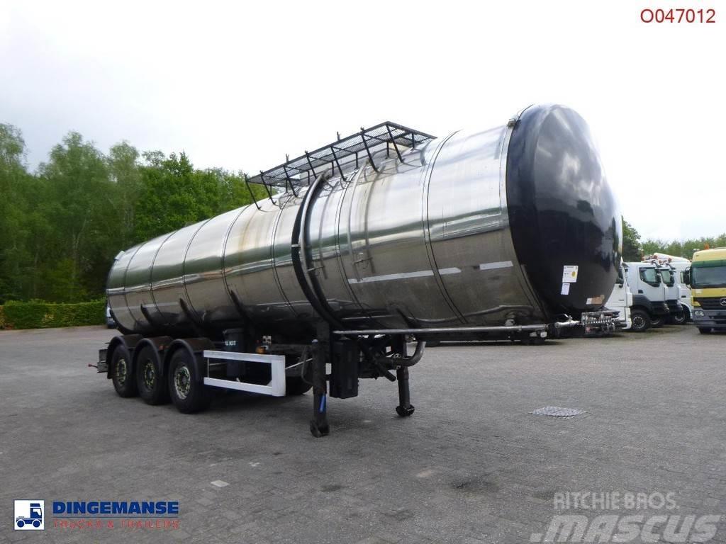 Metalovouga Bitumen tank inox 32 m3 / 1 comp + pump Säiliöpuoliperävaunut