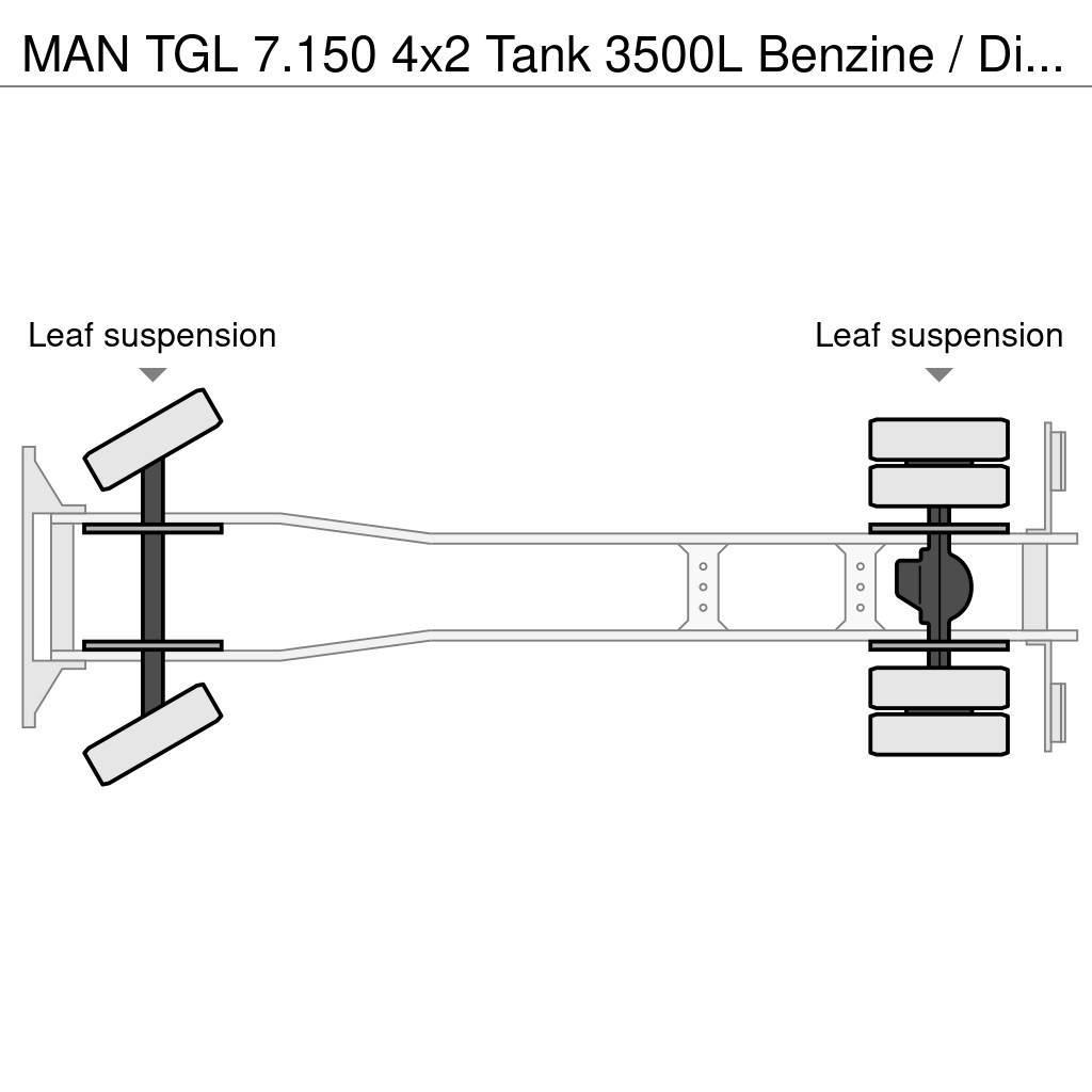 MAN TGL 7.150 4x2 Tank 3500L Benzine / Diesel Säiliöautot