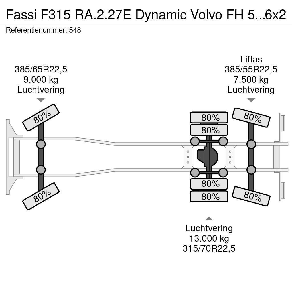 Fassi F315 RA.2.27E Dynamic Volvo FH 500 6x2 Euro 6! Mobiilinosturit