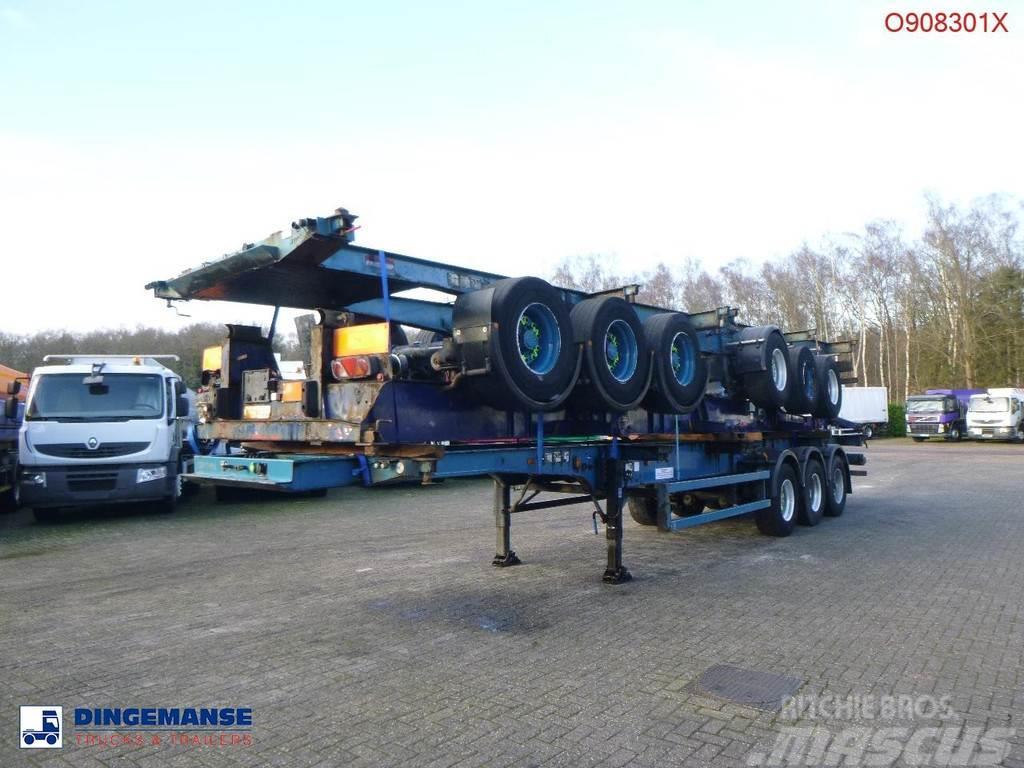  Crane Fruehauf Stack - 3 x container trailer 20-20 Konttipuoliperävaunut