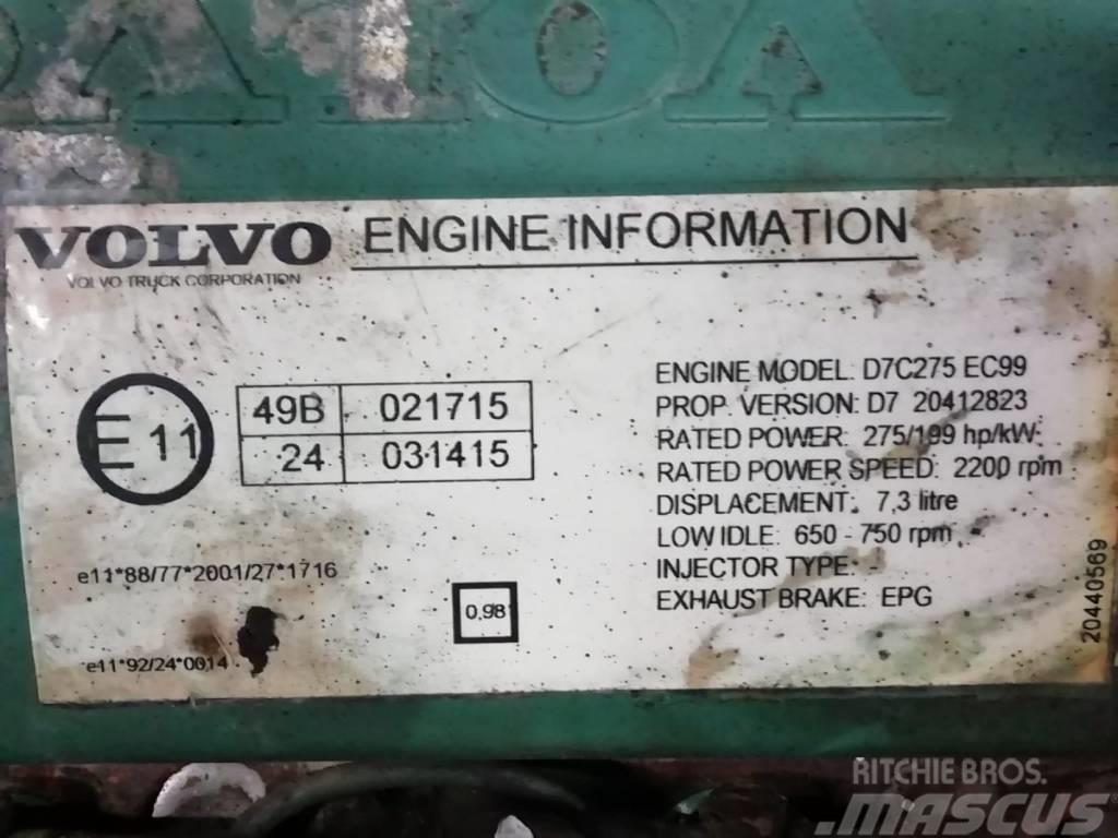 Volvo Engine D7C275 EPG EURO 3 Moottorit