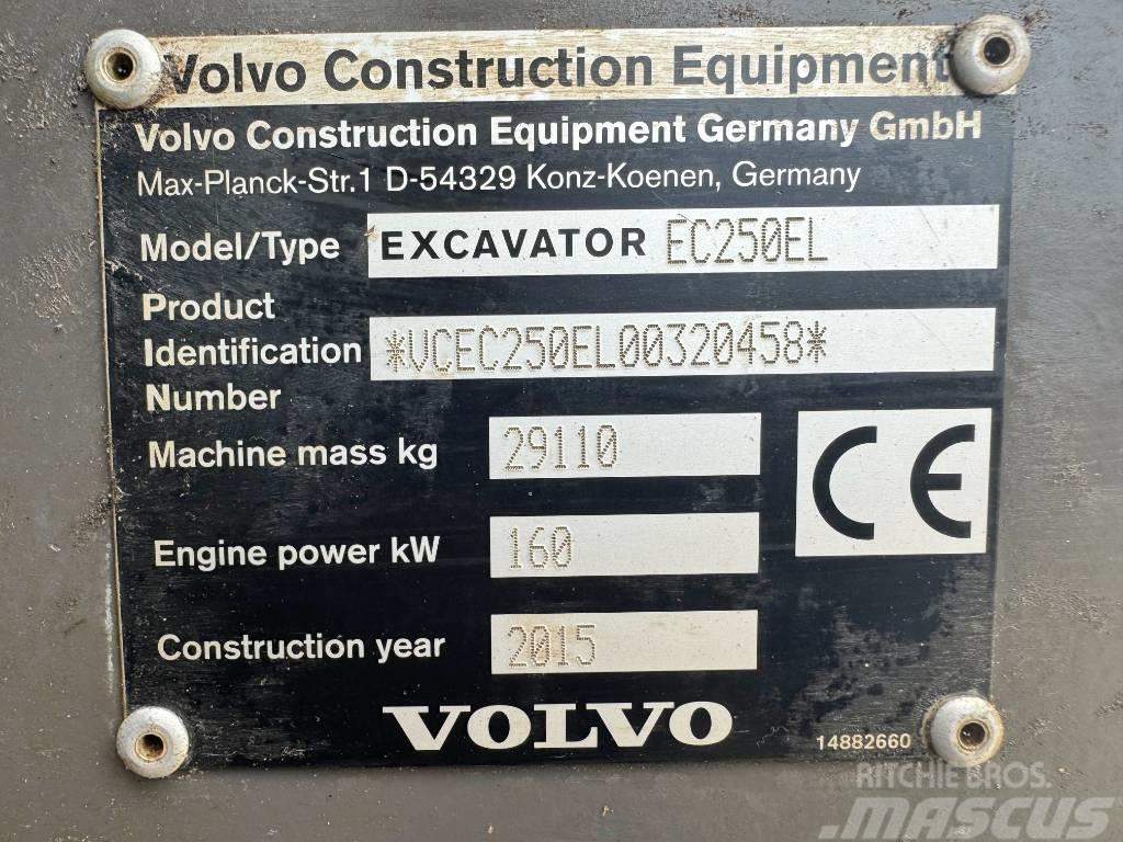 Volvo EC250EL Excellent Working Condition / CE Telakaivukoneet