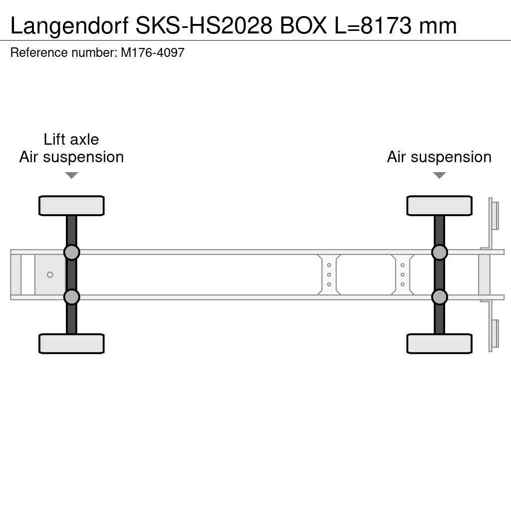 Langendorf SKS-HS2028 BOX L=8173 mm Kippipuoliperävaunut