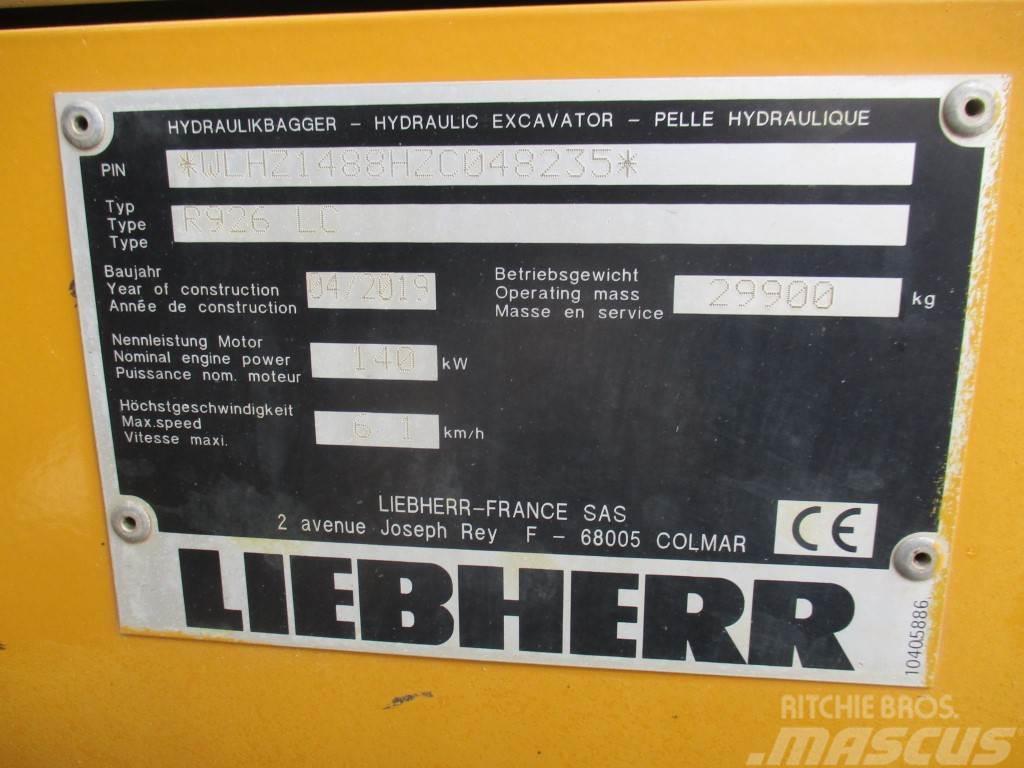 Liebherr R 926 Litronic Telakaivukoneet