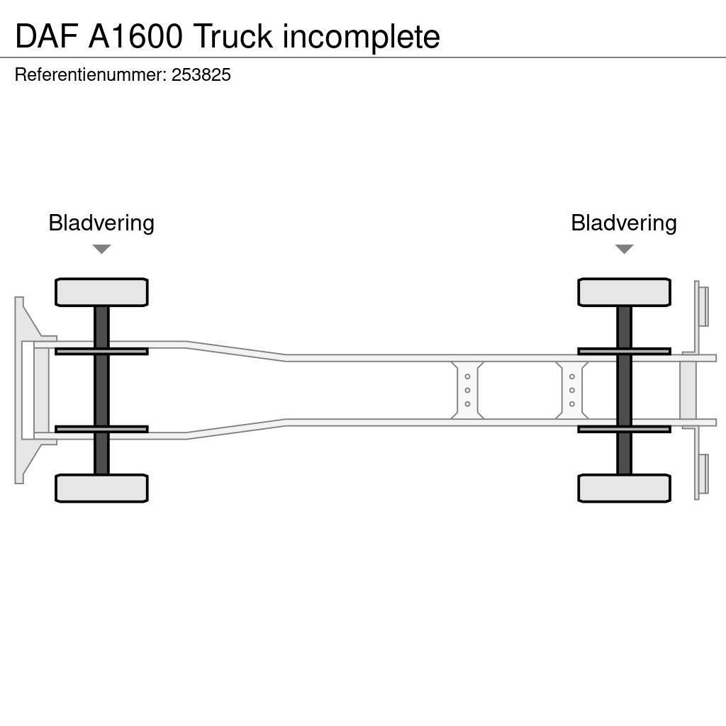DAF A1600 Truck incomplete Kuorma-autoalustat