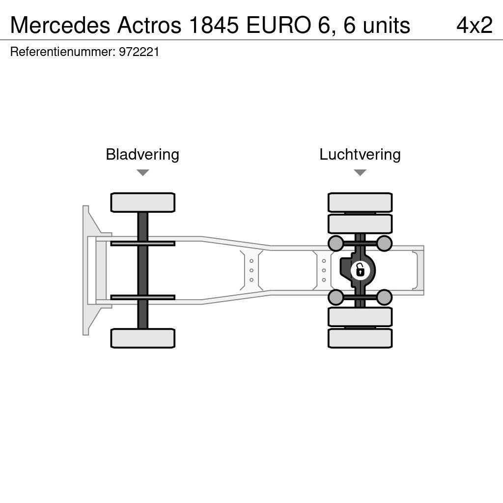 Mercedes-Benz Actros 1845 EURO 6, 6 units Vetopöytäautot