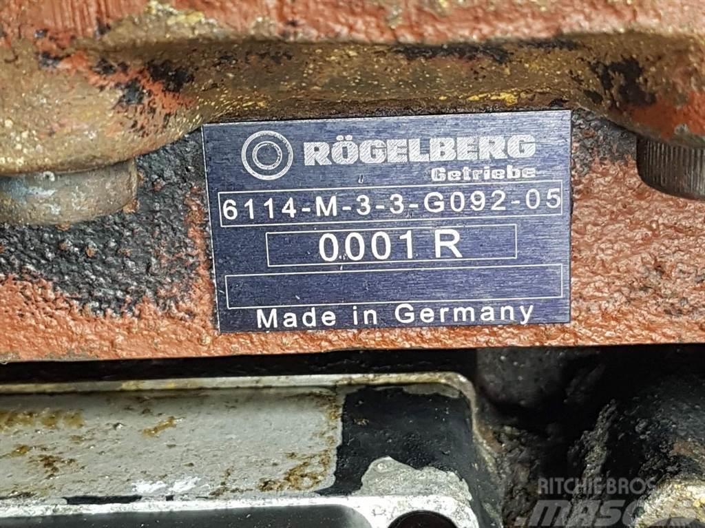  Rögelberg 6114-M-3-3-G092-Transmission/Getriebe/Tr Vaihteisto
