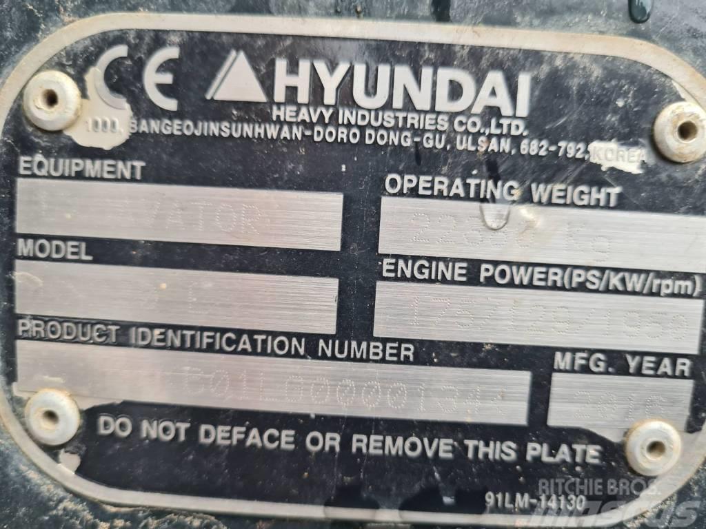 Hyundai HX 220 L Telakaivukoneet