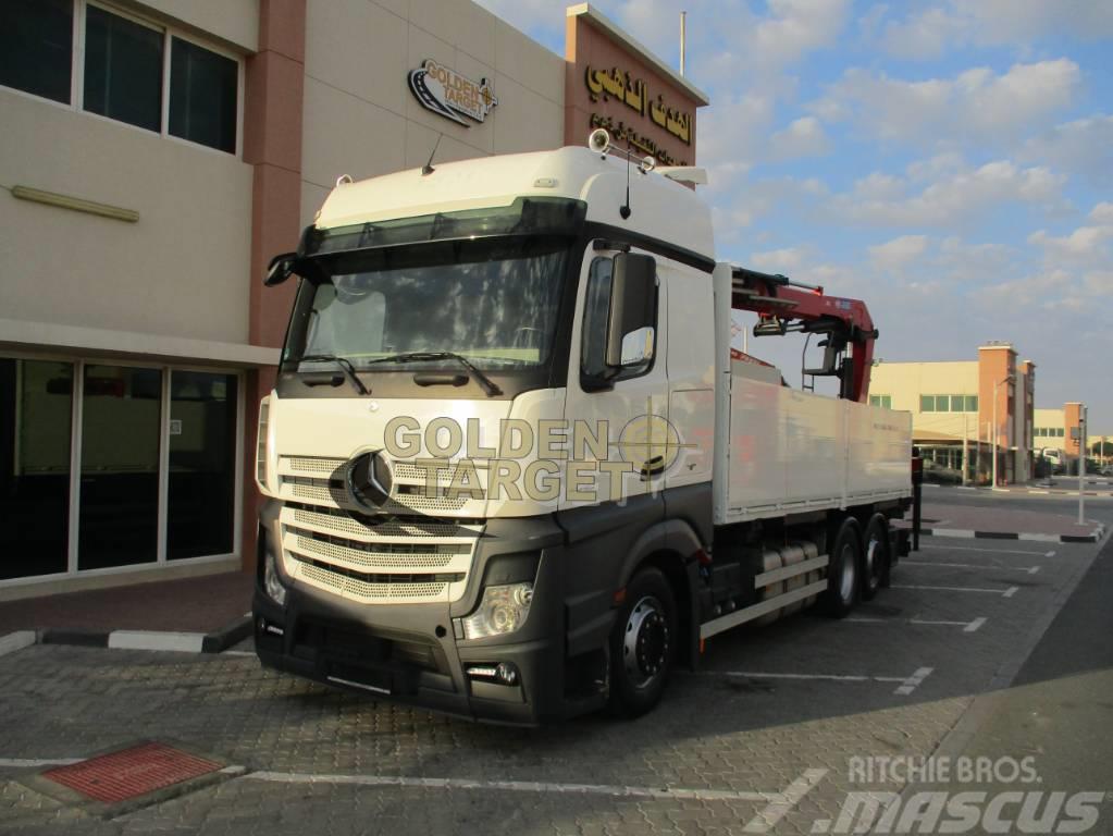 Mercedes-Benz Actros 2545 6x2 Truck w/ HMF2120K3 Block Crane Nosturiautot