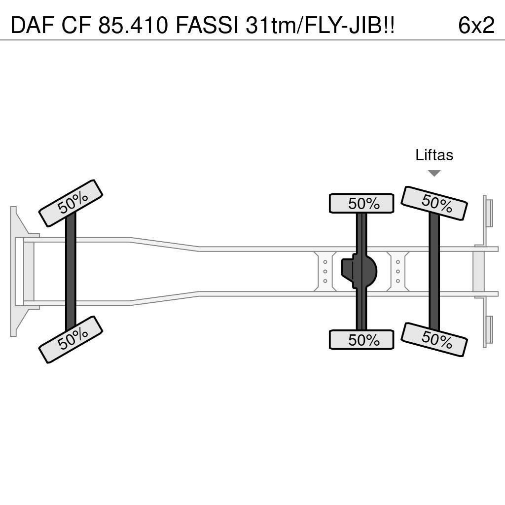 DAF CF 85.410 FASSI 31tm/FLY-JIB!! Mobiilinosturit