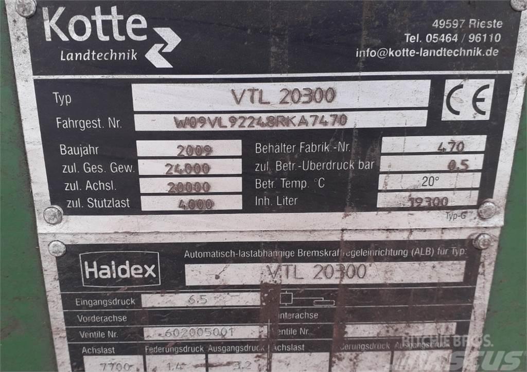 Kotte VTL 20300 Lietteen levittimet