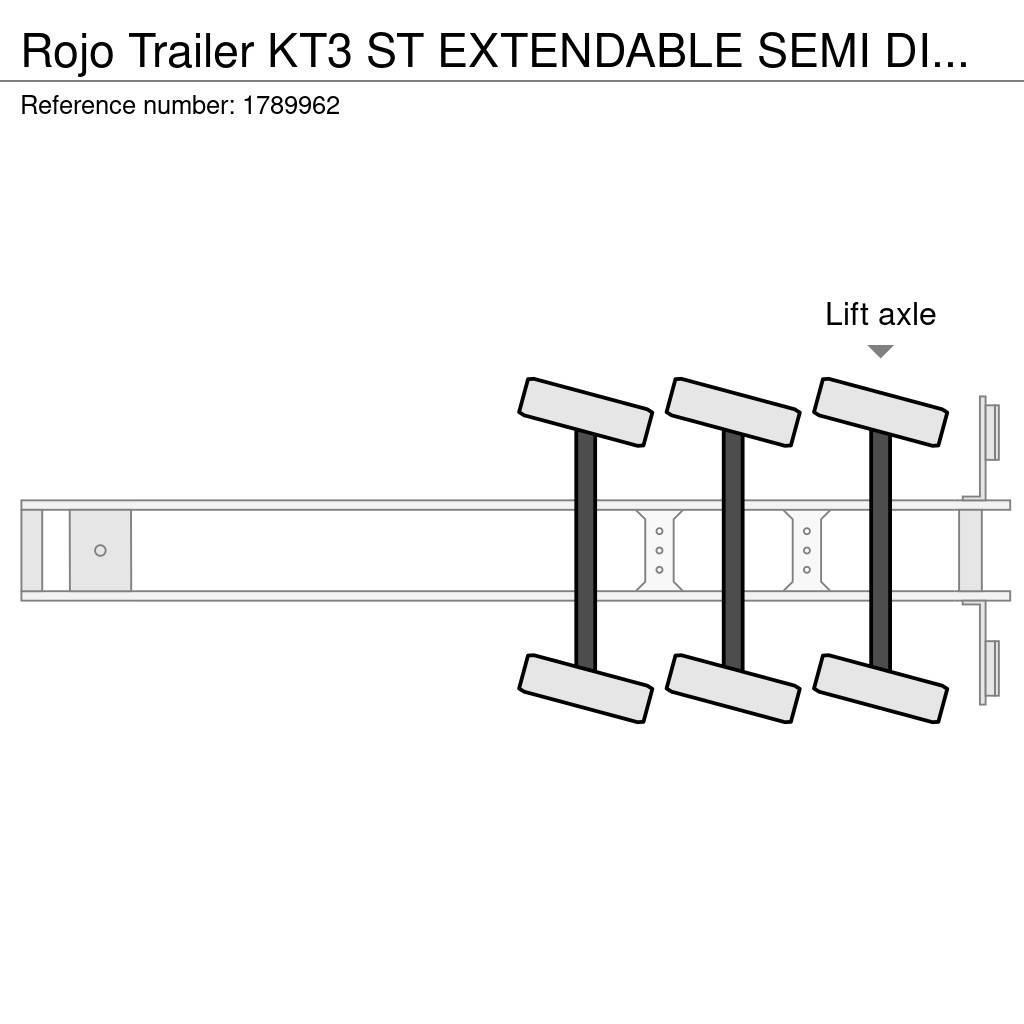 Rojo Trailer KT3 ST EXTENDABLE SEMI DIEPLADER/TIEFLADER/LOWLOAD Puoliperävaunulavetit
