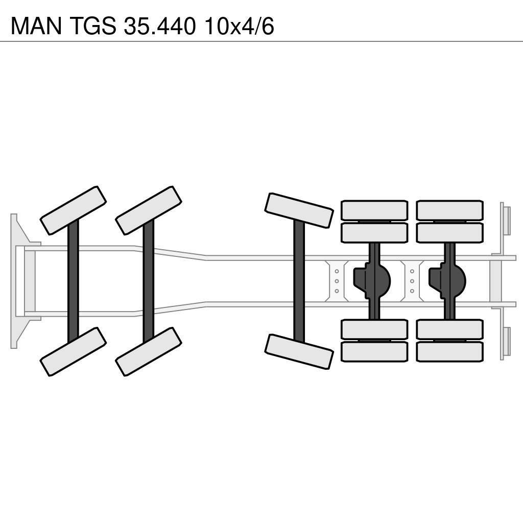 MAN TGS 35.440 10x4/6 Sora- ja kippiautot