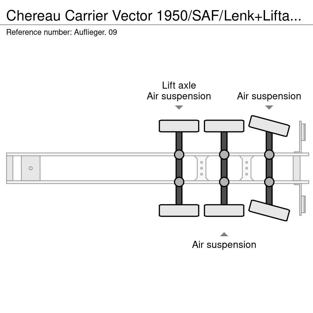 Chereau Carrier Vector 1950/SAF/Lenk+Liftachse/LBW Kylmä-/Lämpökoripuoliperävaunut
