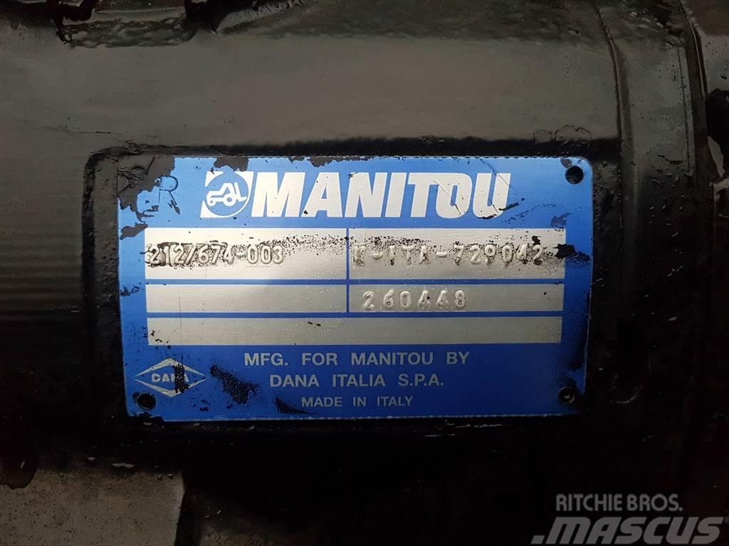 Manitou MT1840-Spicer Dana 212/674-003-Axle/Achse/As Akselit