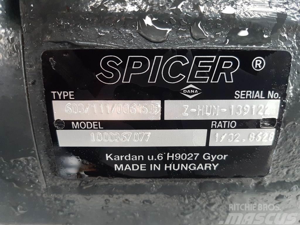 Wacker Neuson -Spicer Dana 603/111/0061539-Axle/Achse/As Akselit