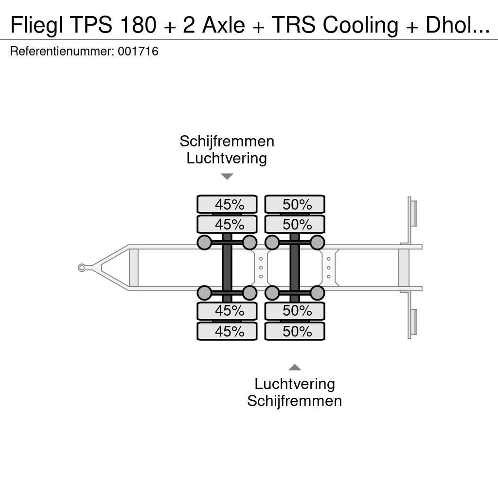 Fliegl TPS 180 + 2 Axle + TRS Cooling + Dhollandia Lift Kylmä-/Lämpökoriperävaunut