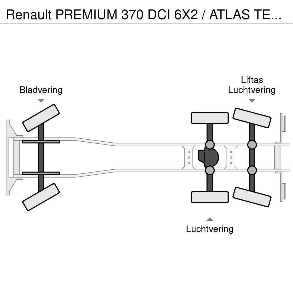 Renault PREMIUM 370 DCI 6X2 / ATLAS TEREX 240.2 E-A4 / 24 Lava-kuorma-autot