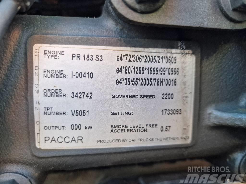 Paccar PR 183 S3 Moottorit