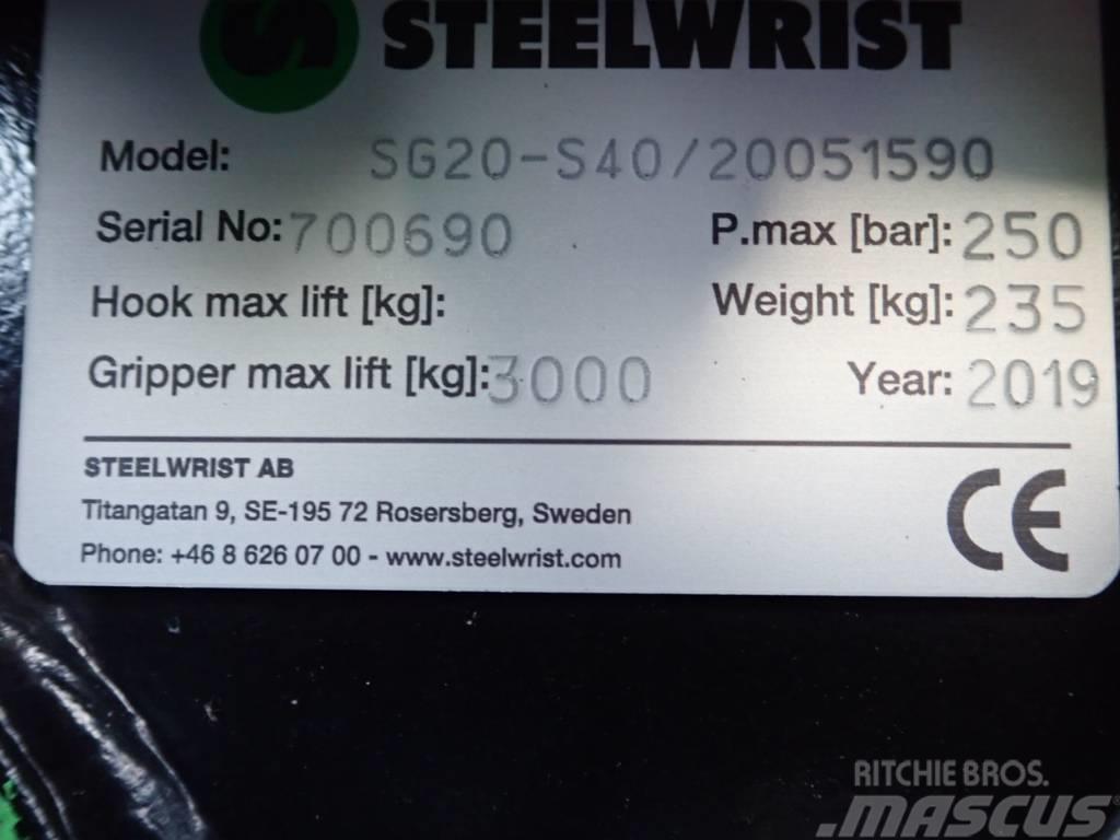 Steelwrist Sortiergreifer SG20 passend zu Volvo ECR35 Kourat