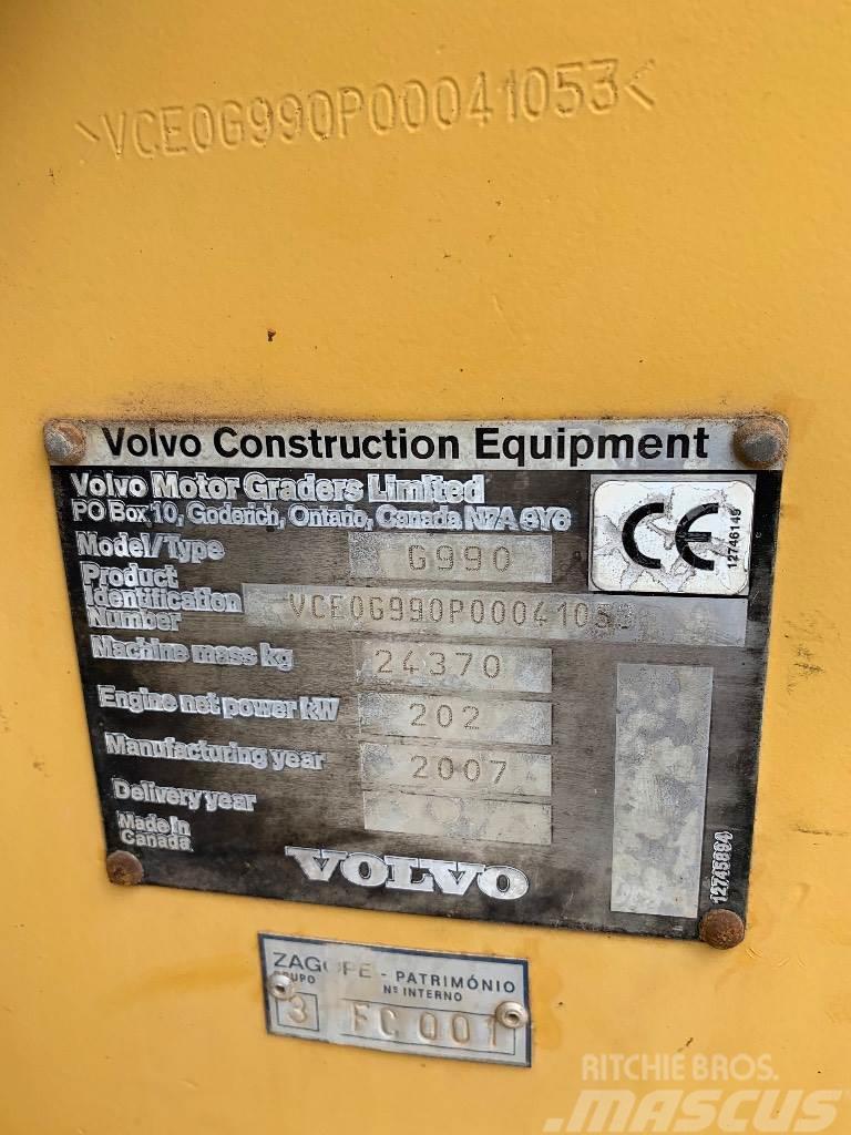 Volvo G990 Tiehöylät