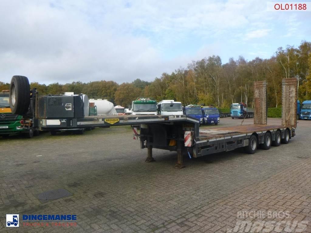 Broshuis 4-axle semi-lowbed trailer 71t + ramps + extendabl Puoliperävaunulavetit