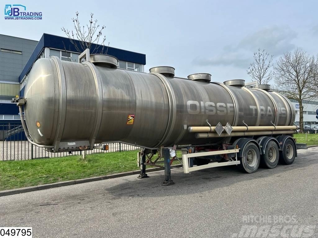 Magyar Chemie 37500 Liter RVS Tank, 1 Compartment Säiliöpuoliperävaunut