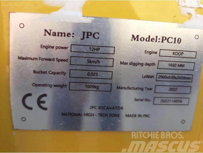 JPC PC-10 Minikaivukoneet < 7t