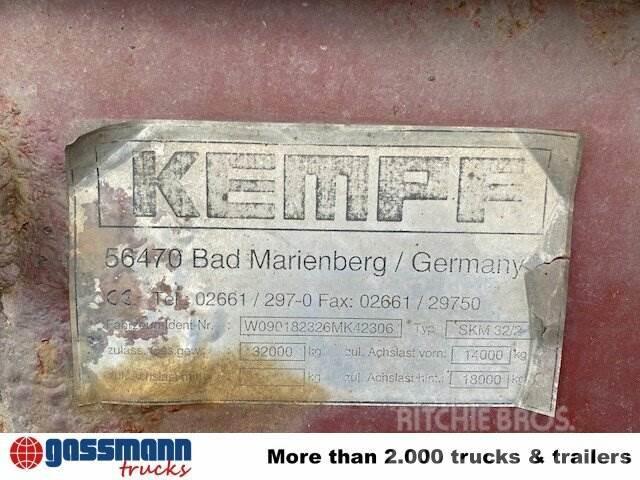 Kempf SKM 32/2 Stahlmulde ca. 24m³, Liftachse, Kippipuoliperävaunut