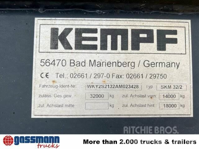 Kempf SKM 32/2 Stahlmulde ca. 23m³, Liftachse, Kippipuoliperävaunut