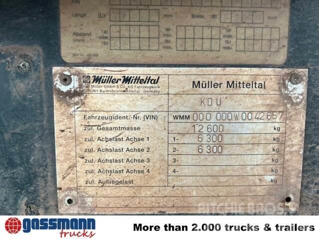 Müller-Mitteltal KDU 12.6, Ex-Bundeswehr Sora- ja kippiperävaunut