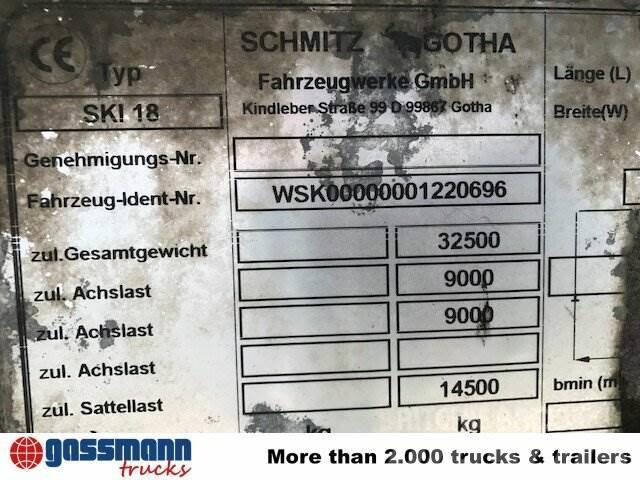 Schmitz SKI 18 SL06-7.2 Alumulde mit Stahlboden ca. 25m³ Kippipuoliperävaunut