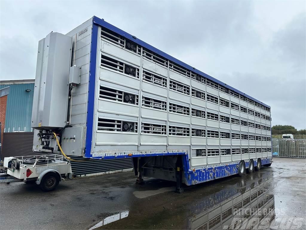 Pezzaioli 5-stock Grise trailer 5-stock Eläinkuljetuspuoliperävaunut