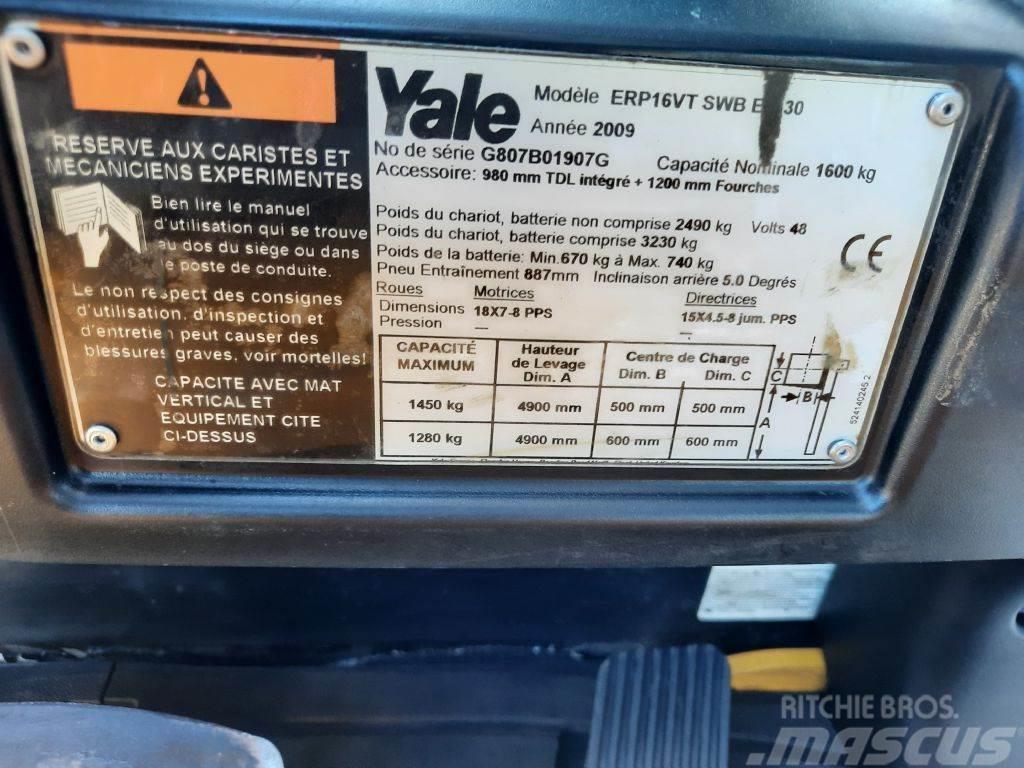 Yale ERP 16 VT Batterie NEU Sähkötrukit